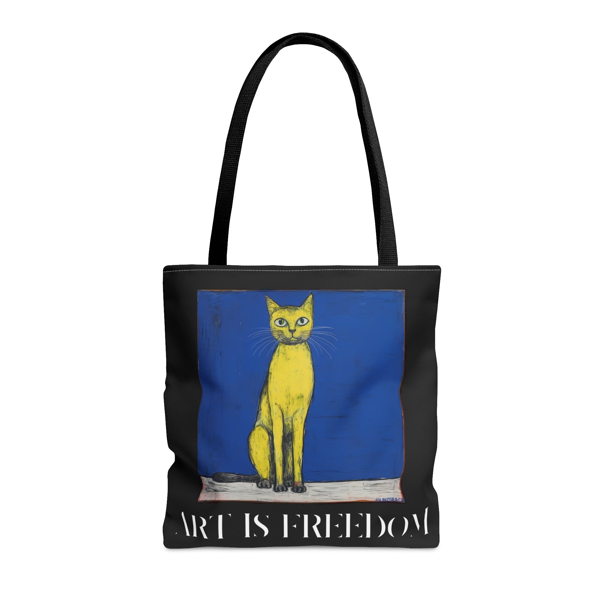 Blue Thunder Colorful Lightning graphic Tote Bag by ArtAsPassion